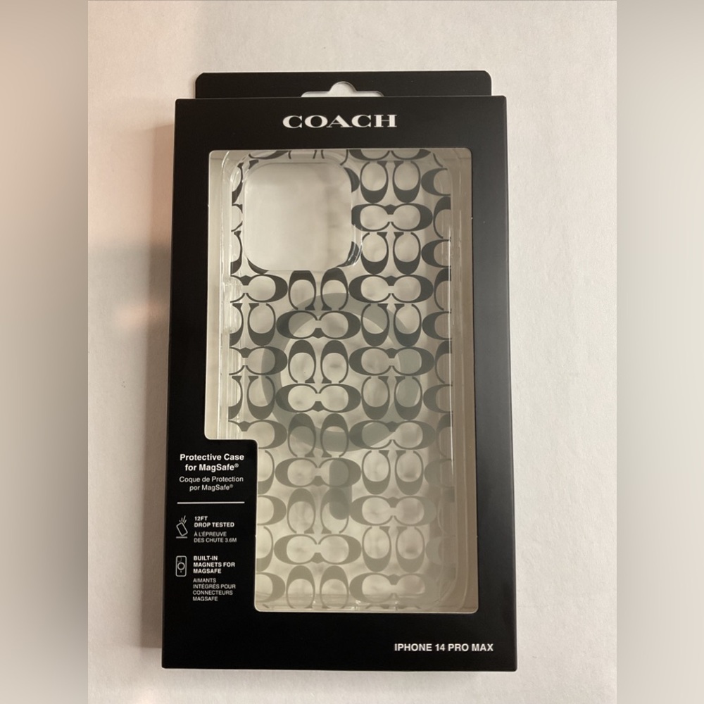 Coach iPhone Case Compatible with MagSafe Signature Ombre Deep Forest - Picture 10 of 14